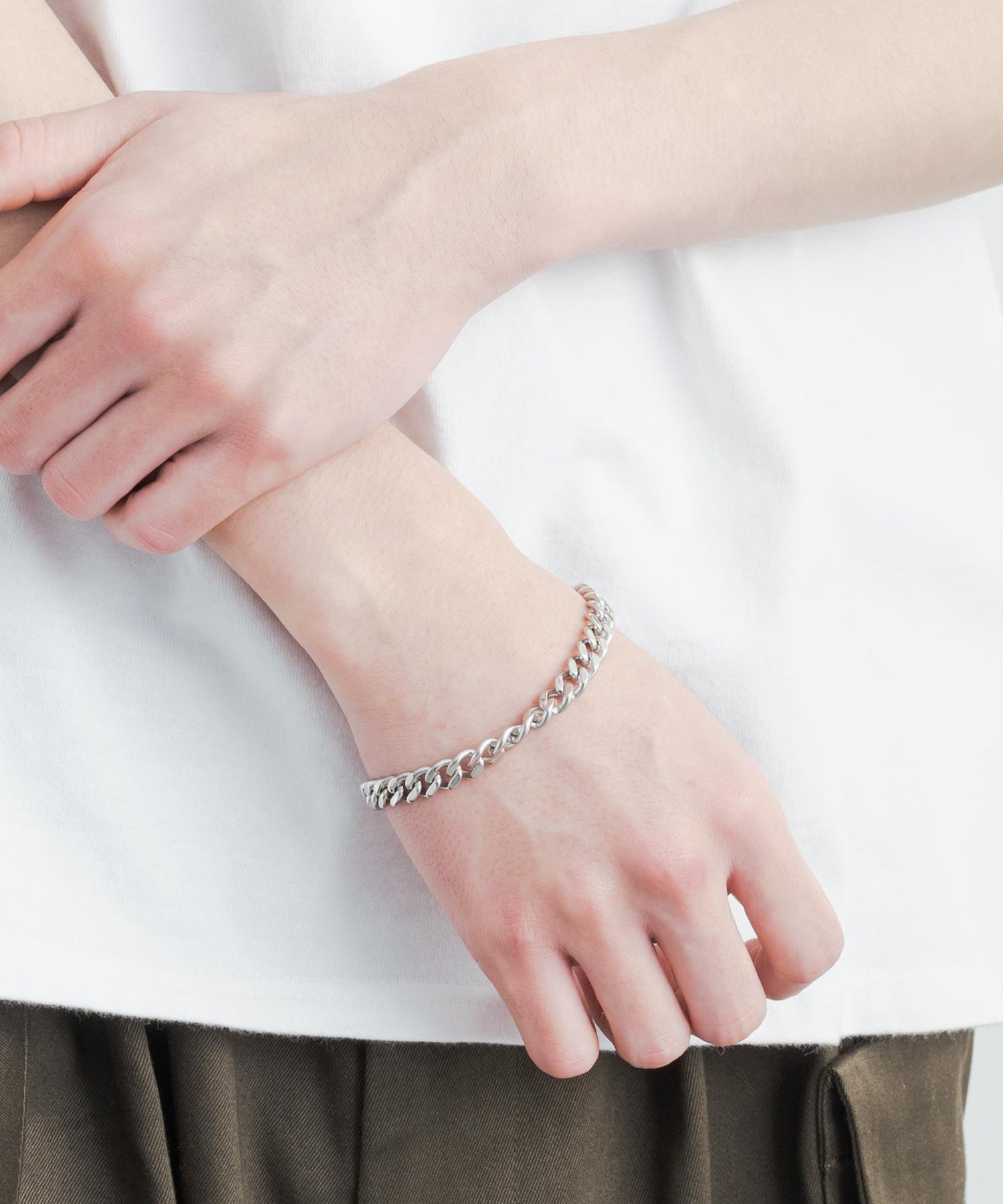 ステンレスデザインチェーンブレスレット 11626