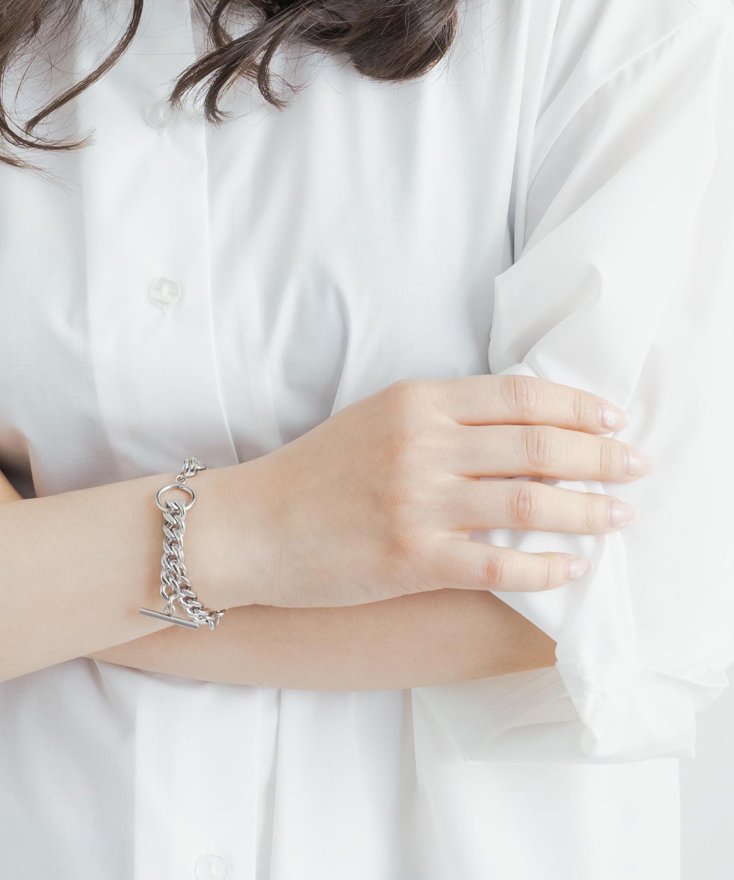 ステンレスデザインチェーンブレスレット 11626