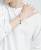 チャーム付きデザインチェーンブレスレット 11628