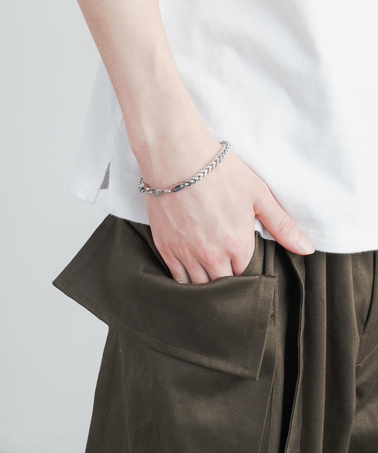 ステンレスデザインチェーンブレスレット 11626