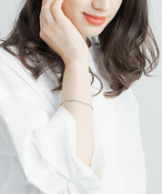 チャーム付きデザインチェーンブレスレット 11628