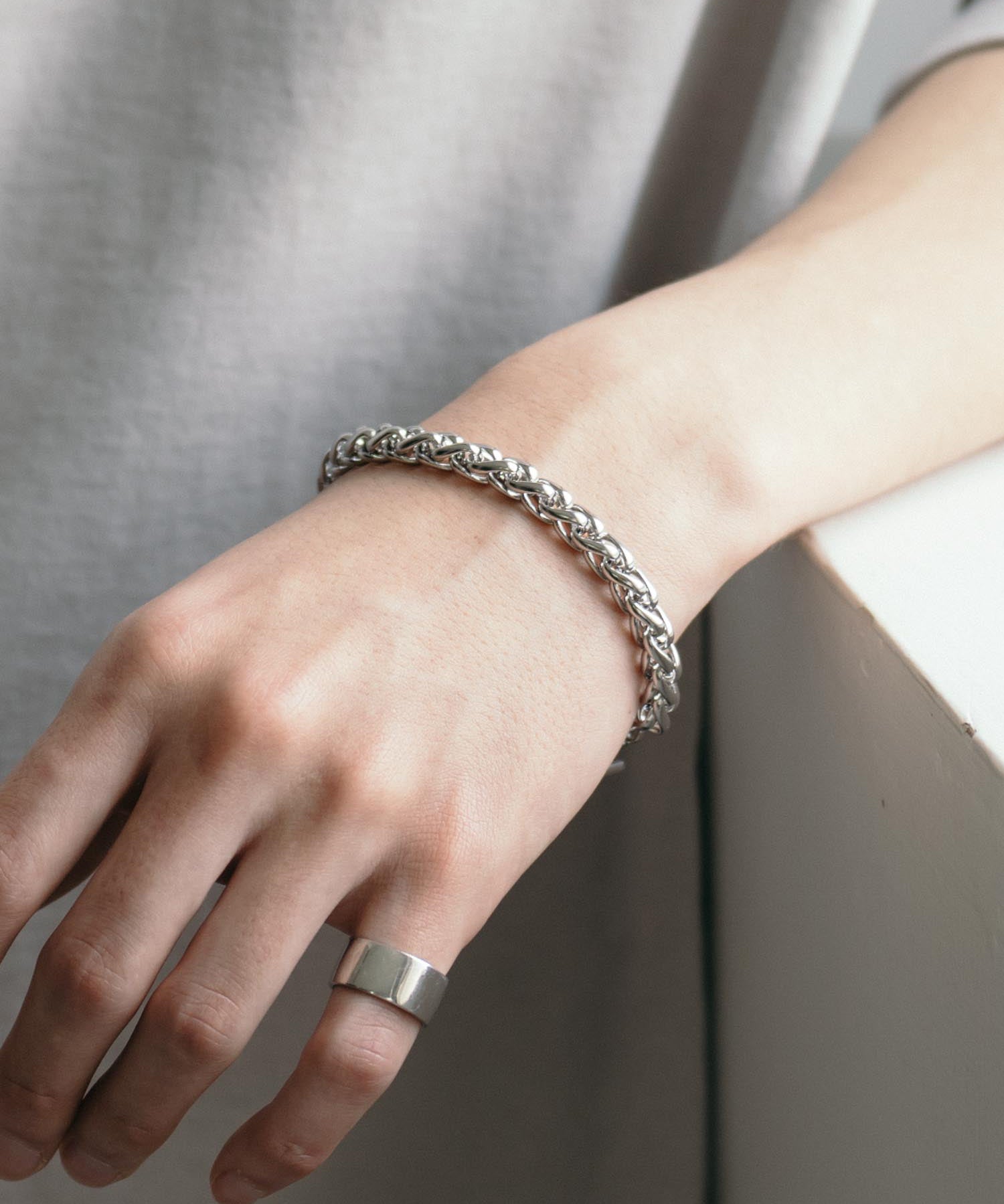 ステンレスデザインチェーンブレスレット 11626