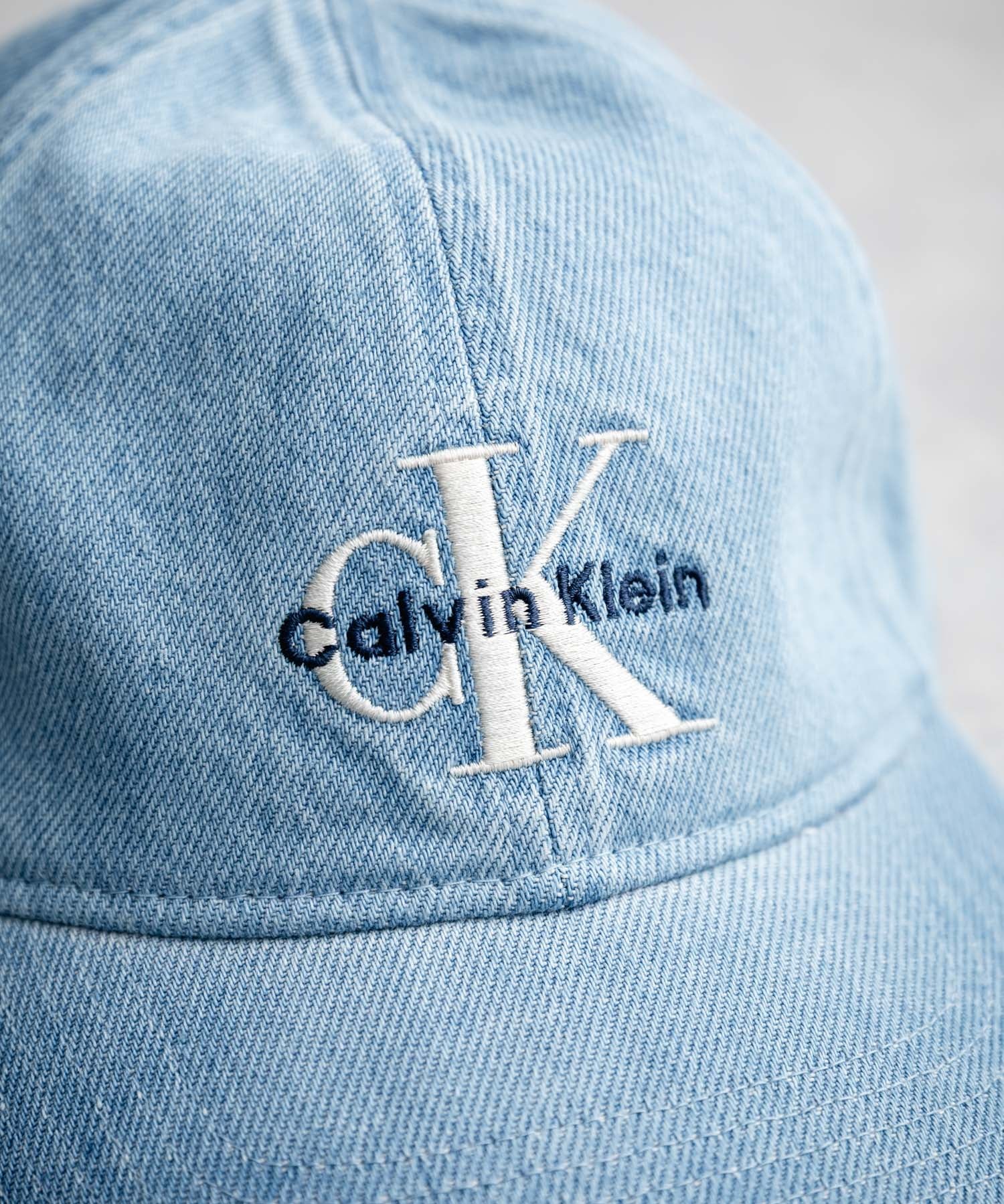 Calvin Klein カルバンクライン LOGO DENIM CAP ワンポイントロゴ刺繍デニムベースボールキャップ 15932