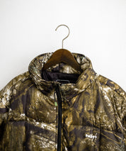 HUF ハフ SEQUOIA PUFFER JACKET REALTREE SEQUOIA PUFFER オーバーサイズワンポイントロゴ中綿ジャケット 15056