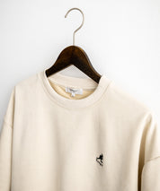 KANGOL カンゴール 別注コラボ オーバーサイズカットスエードワンポイントロゴ刺繍半袖Tシャツ