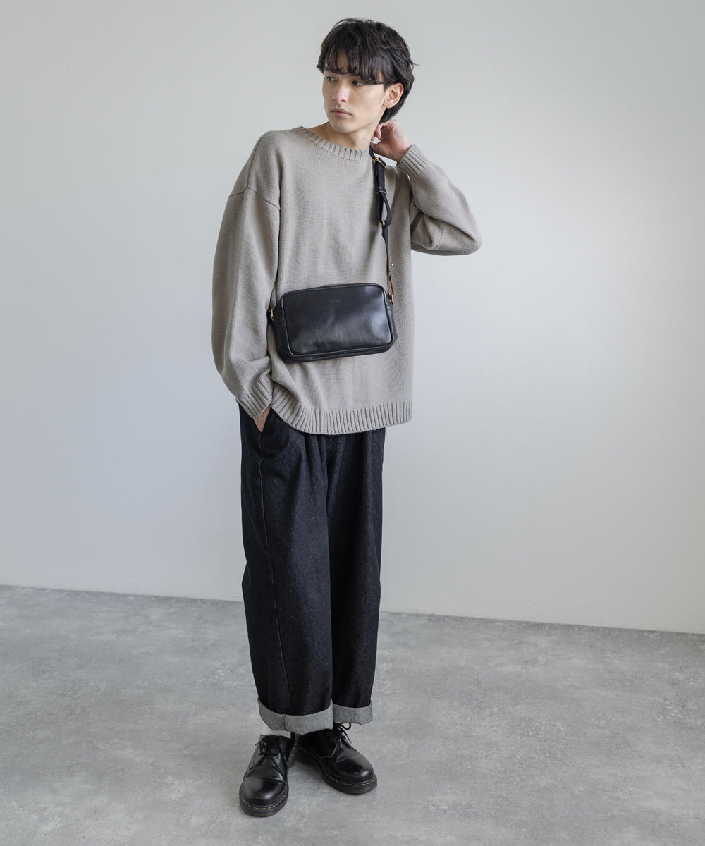 Butler Verner Sails バトラーバーナーセイルズ 日本製 国産牛革スクエアショルダーバッグ JA-1712-2 4065