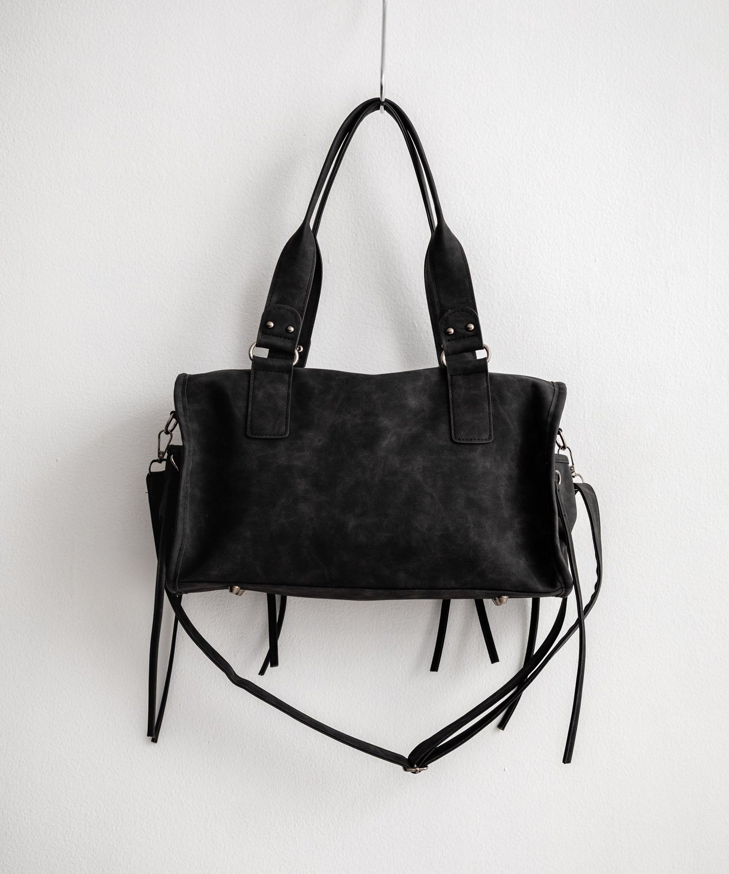 ヴィンテージ加工 PUレザー2WAYショルダーバッグ/ハンドバッグ 15509