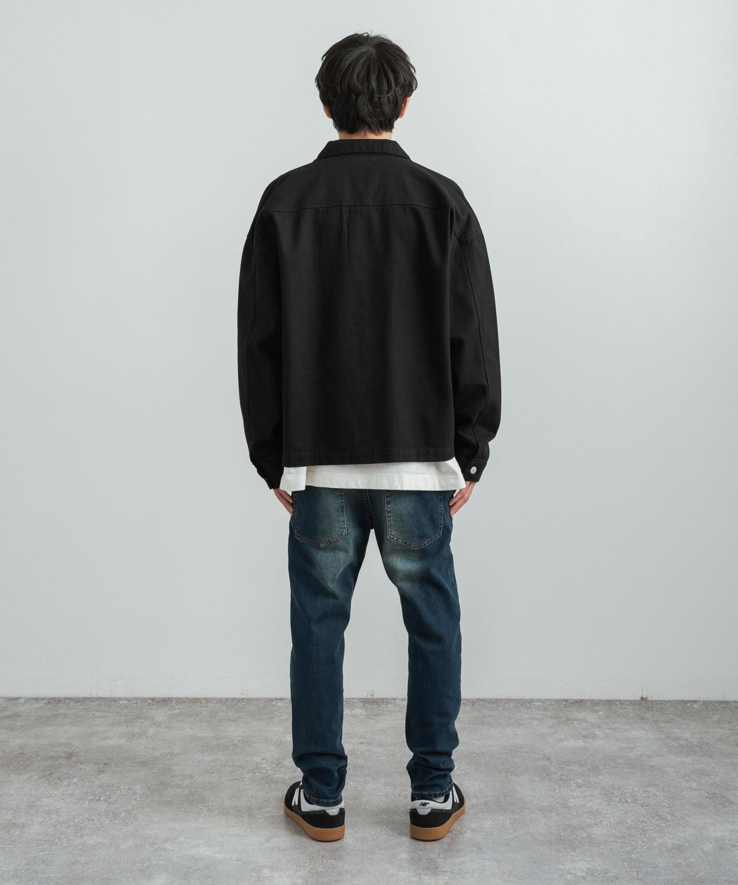 ストレッチデニム テーパードスキニーサルエルパンツ 12275