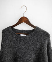 オーバーサイズウール混ミックス糸プルオーバーニットセーター 14548