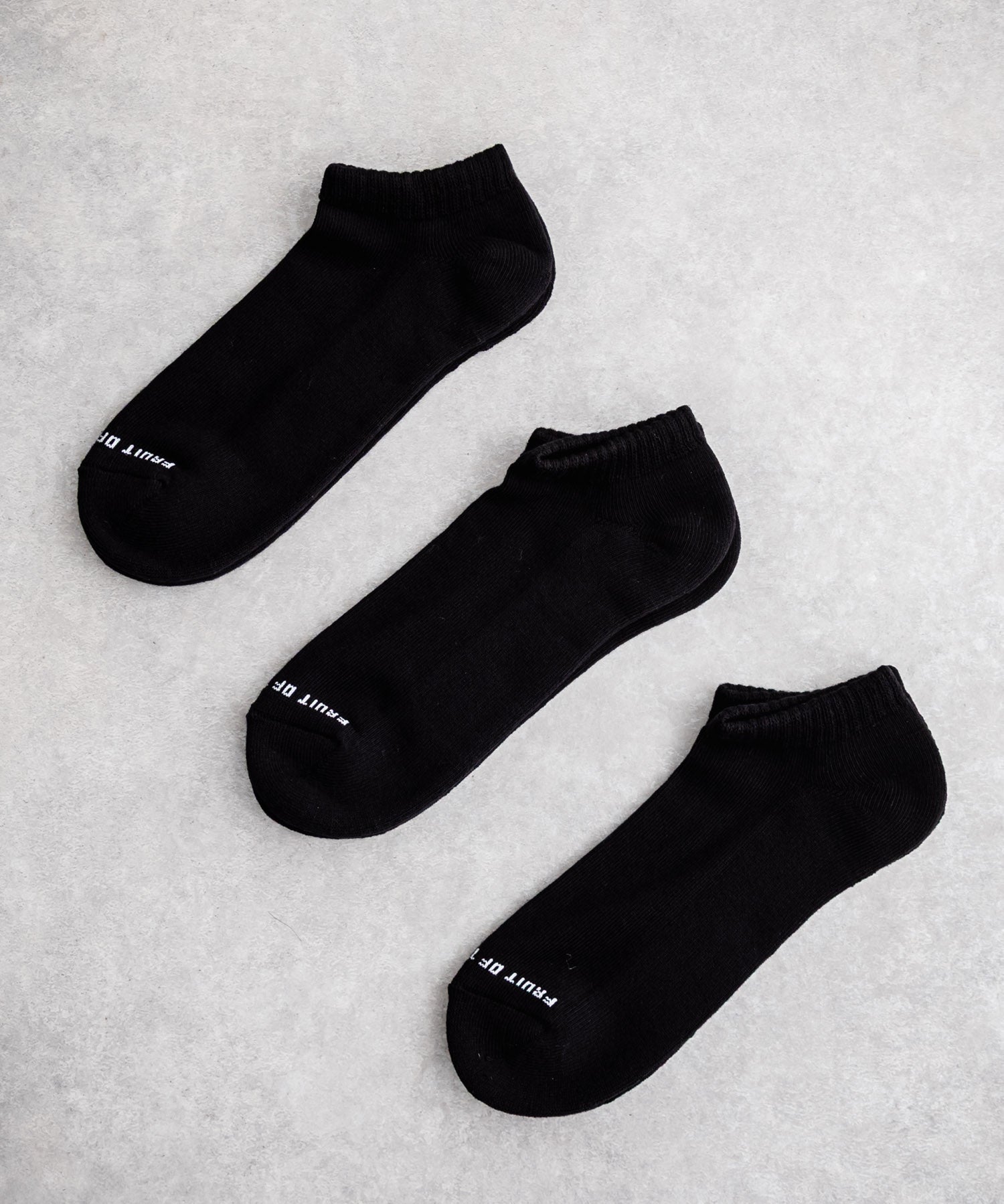 FRUIT OF THE LOOM フルーツオブザルーム ベーシックアンクルソックス/3足セットワンポイントロゴ靴下 15463