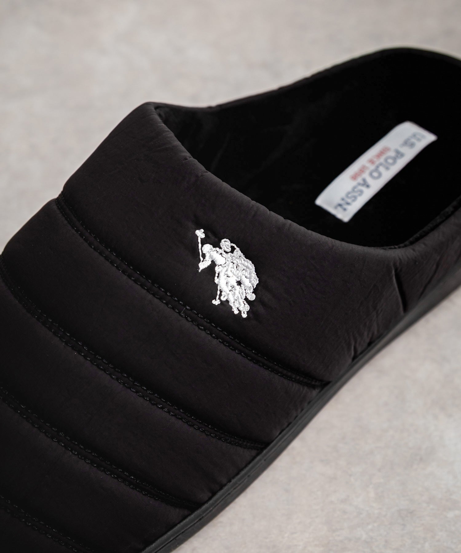 U.S. POLO ASSN. ユーエスポロアッスン ワンポイントロゴ無地/チェック/ストライプモックシューズ 14948