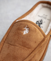 U.S. POLO ASSN. ユーエスポロアッスン ボアライニング スライドスリッポン/ワンポイントロゴボアローファー 16101
