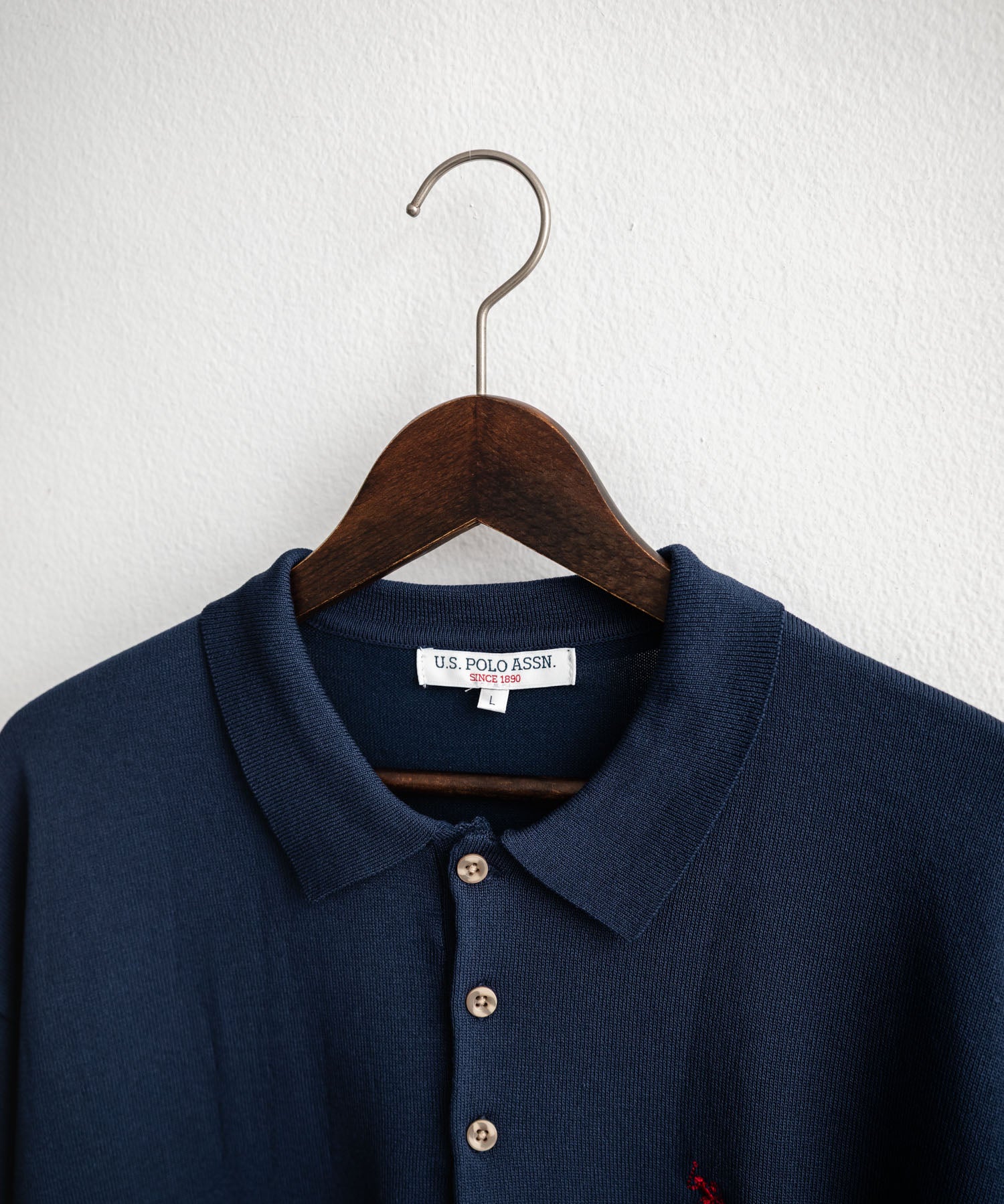 U.S. POLO ASSN. ユーエスポロアッスン オーバーサイズサマーニット半袖ポロシャツ 15630