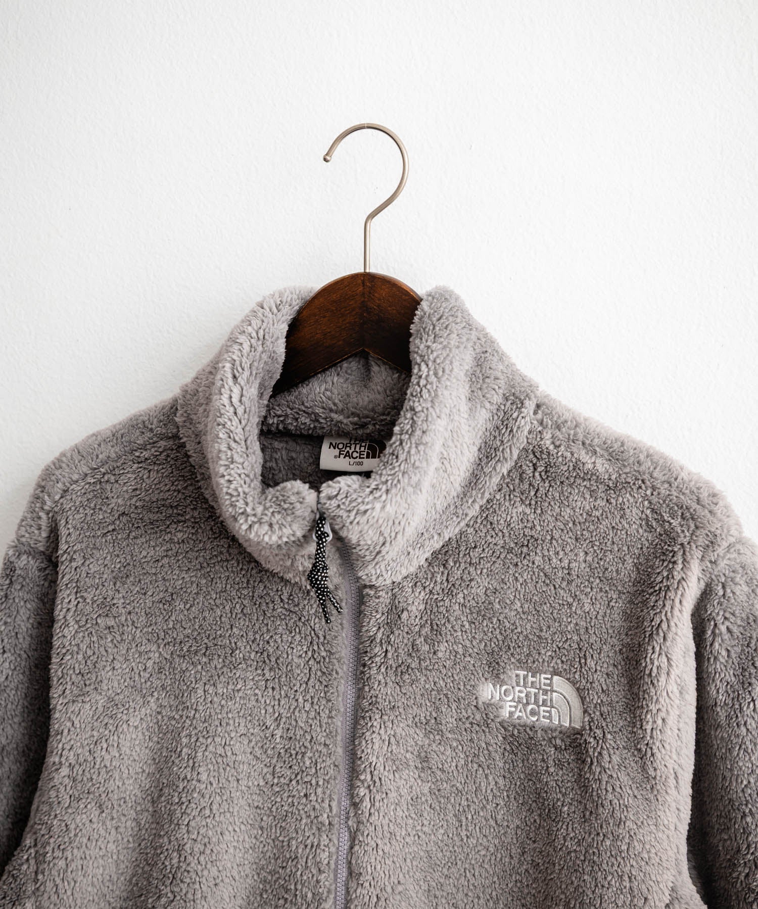 日本未展開モデル THE NORTH FACE ザ・ノースフェイス WHITE LABEL ホワイトレーベル COMFY ALPHA FLEECE ZIP UP ワンポイントロゴ刺繍ボアジャケット 15367