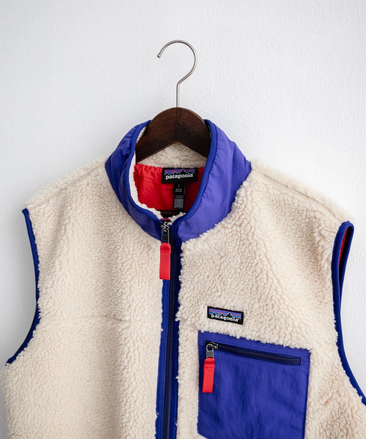 Patagonia パタゴニア M'S CLASSIC RETRO-X VEST クラシックレトロXフリースベスト/ワンポイントロゴ入り配色切替スタンドカラーフルジップボアベスト 16384