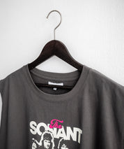 オーバーサイズ ピグメントライクグラフィックプリントノースリーブTシャツ