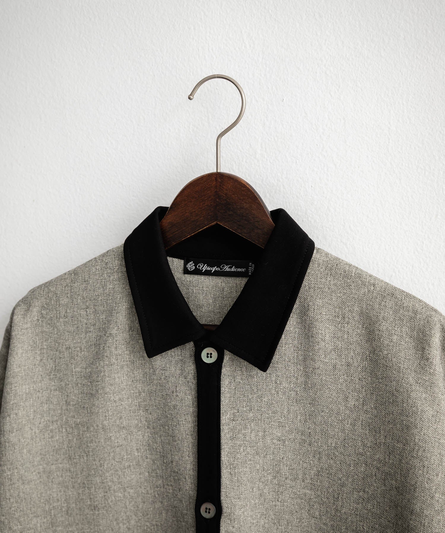 Upscape Audience アップスケープオーディエンス 日本製 国産 Naturemierリネンライクメランジツイルポロカーディガン AUD7321 15897