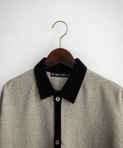 Upscape Audience アップスケープオーディエンス 日本製 国産 Naturemierリネンライクメランジツイルポロカーディガン AUD7321 15897