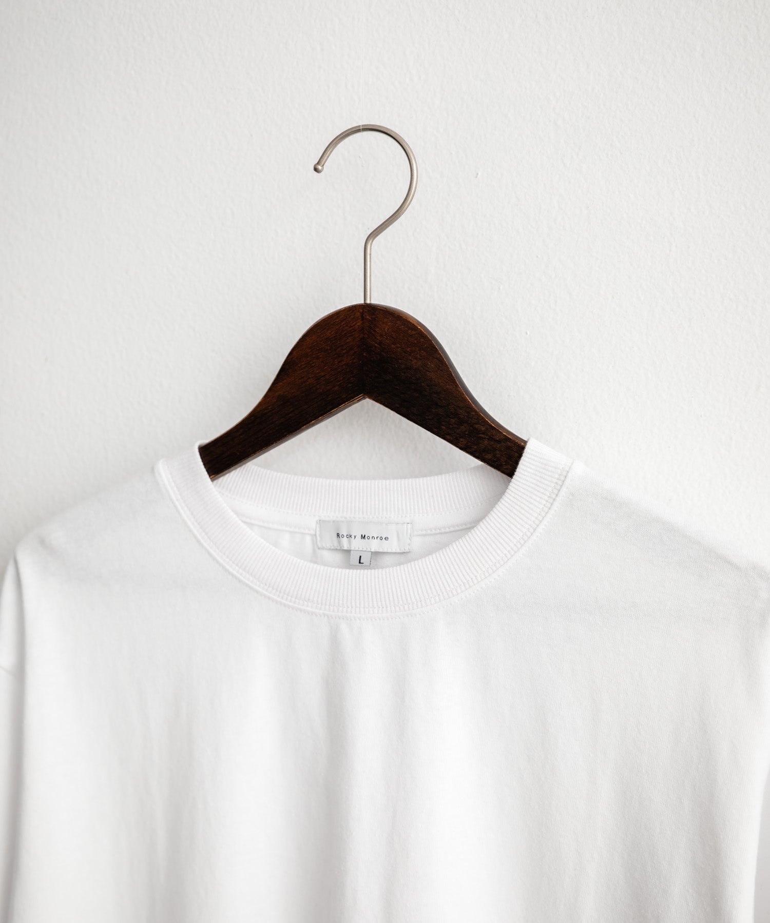 ケミカル加工 ショート丈 短丈 クロップド 半袖コットンクルーネックTシャツ 15631