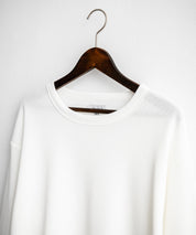 オーバーサイズ T/Cワッフルクルーネック長袖Tシャツ 14621
