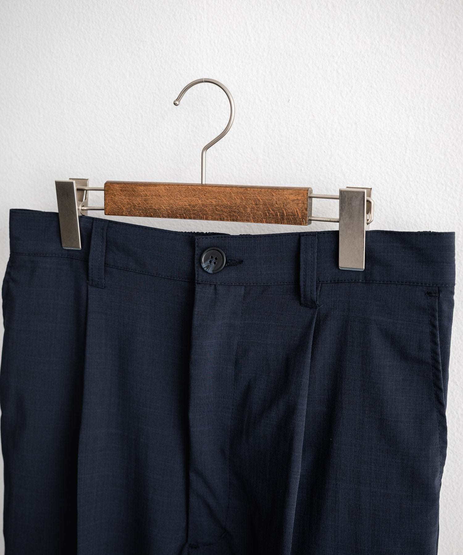 接触冷感 多機能素材リネンライク ワンタックセンタープレスワイドストレートイージーパンツ 15483