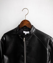 PUレザーシングルライダースジャケット　14681