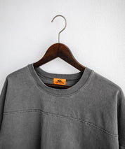 KRIFF MAYER クリフメイヤー オーバーサイズ ヘビーオンス天竺 ピグメント加工 フットボール七分袖Tシャツ 2435808