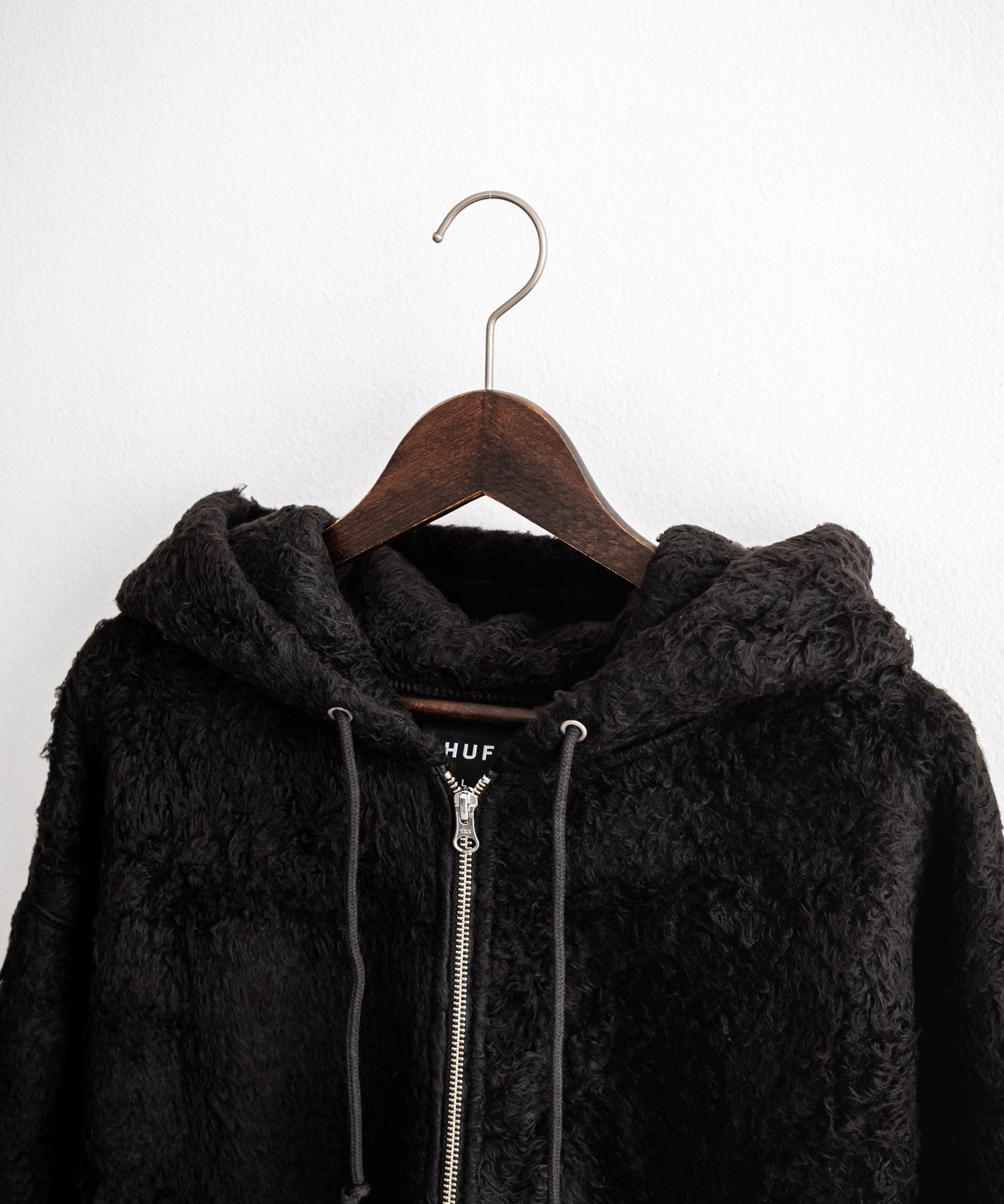 HUF ハフ CORSO HEAVYWEIGHT F/Z HOODIE オーバーサイズヘビーウェイトダブルジップボアフリースパーカー 15018