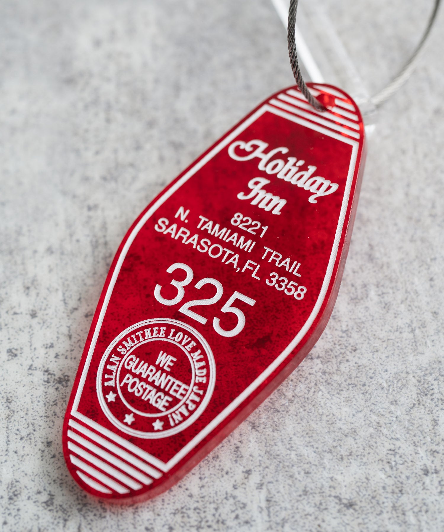 日本製 アクリルホテルキーリング ACRYLIC HOTEL KEY HOLDER(325) AW-1298-2 1938