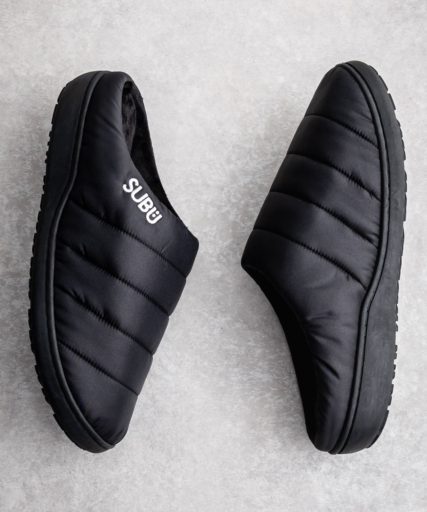 【SUBU/スブ】 サンダル F-line/ワンポイントロゴ刺繍モックシューズスリッポンスリッパ 15384