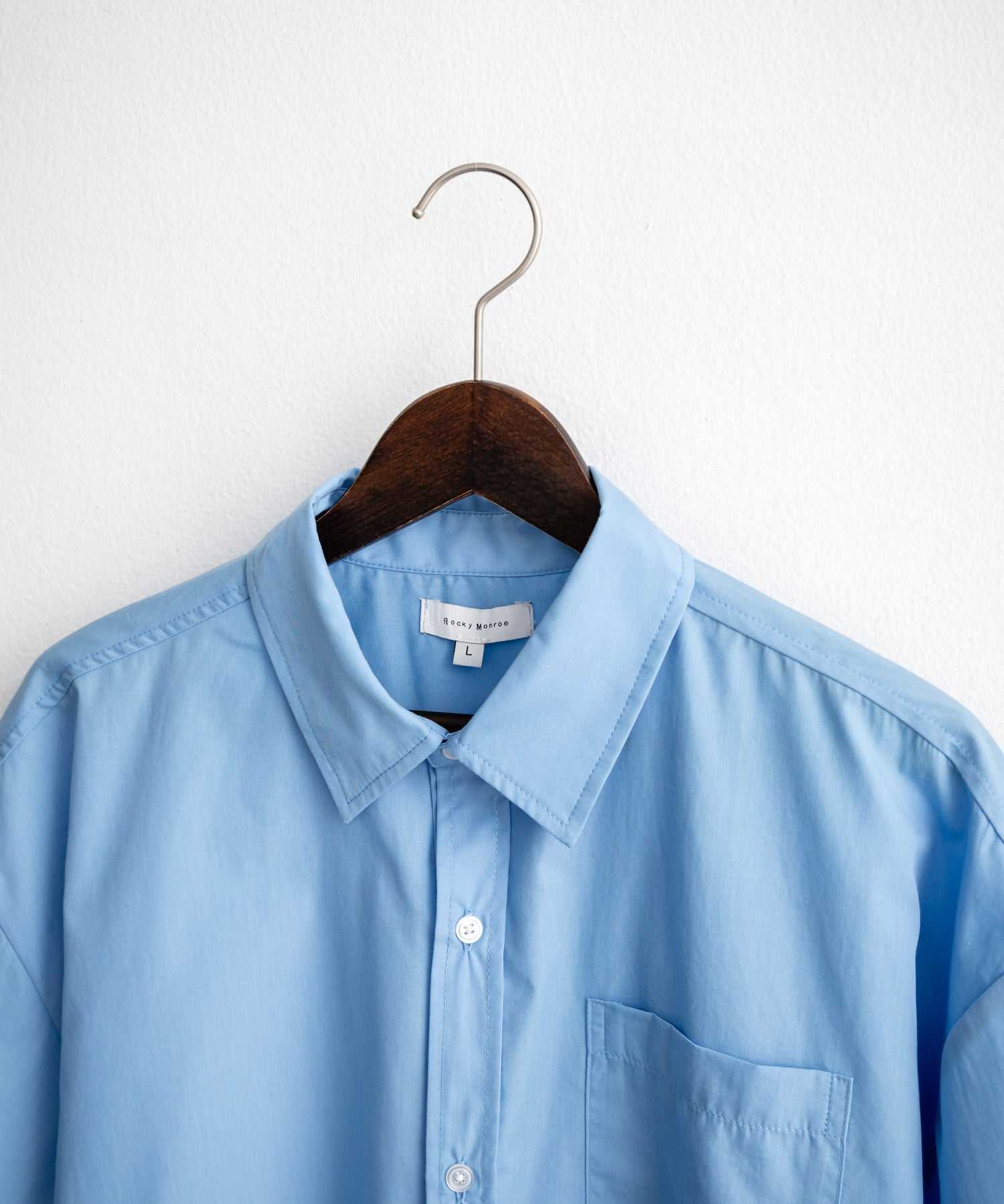 新色追加 オーバーサイズ 無地/チェック柄/ストライプ柄レギュラーカラー半袖シャツ 13977