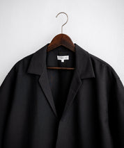 【3点セットアップ】 オーバーサイズ5分袖シャツジャケット&ワイドテーパードパンツ&接触冷感タンクトップ