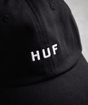 HUF ハフ HUF SET OG CV 6 PANEL HAT ワンポイントロゴ刺繍6パネルカーブベースボールキャップ 15898