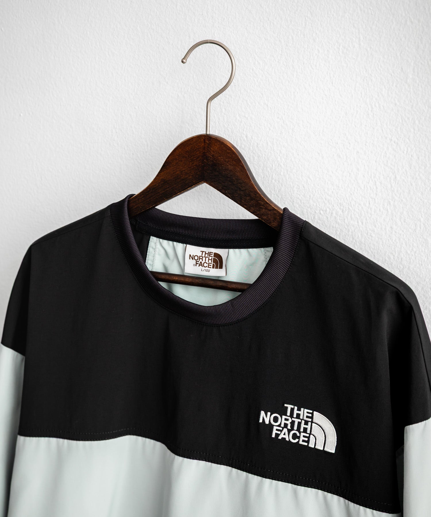 日本未展開モデル THE NORTH FACE ザ・ノースフェイス ALBANY CREWNECK 長袖ナイロンクルーネックプルオーバー 14477