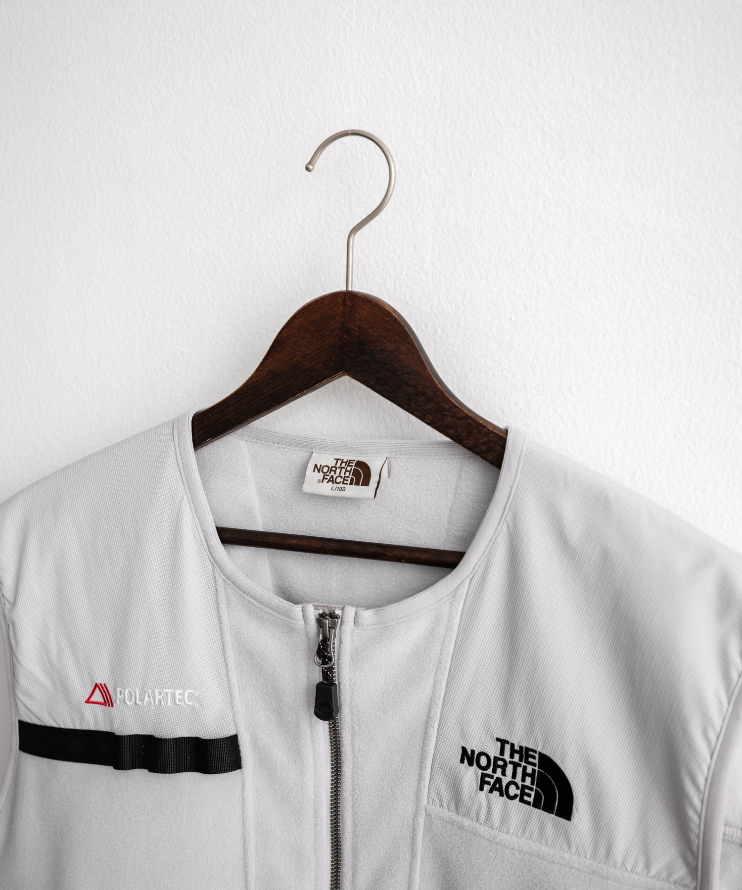 日本未展開モデル THE NORTH FACE ザ・ノースフェイス LINE-X FLEECE VEST ワンポイントロゴ刺繍フリースベスト 15569