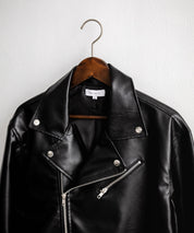 PUレザーダブルライダースジャケット 14682