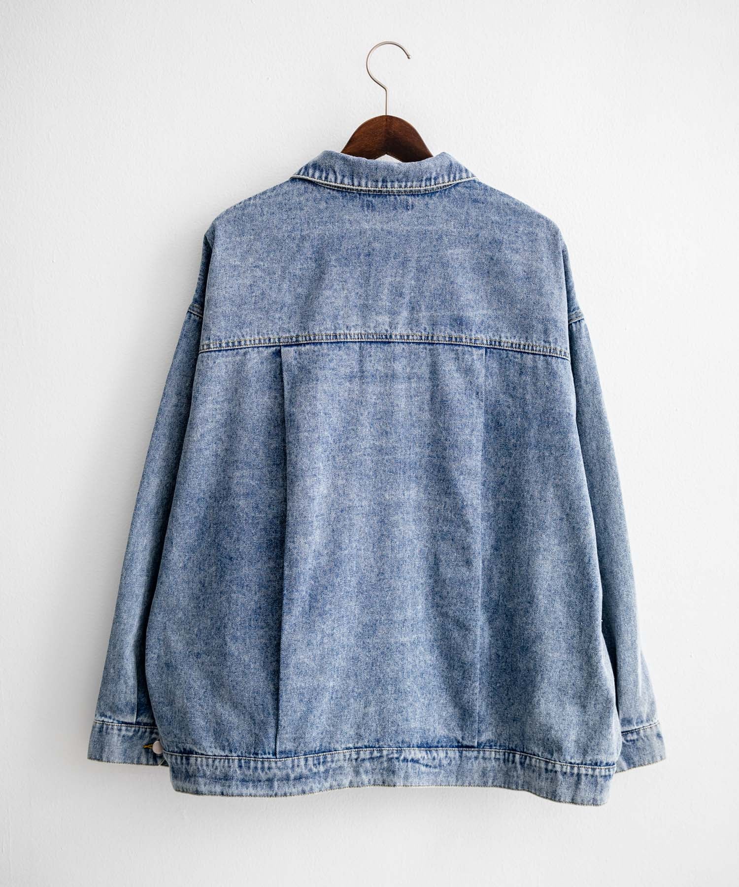 【セットアップ】オーバーサイズデニムジャケット＋ワイドパンツ