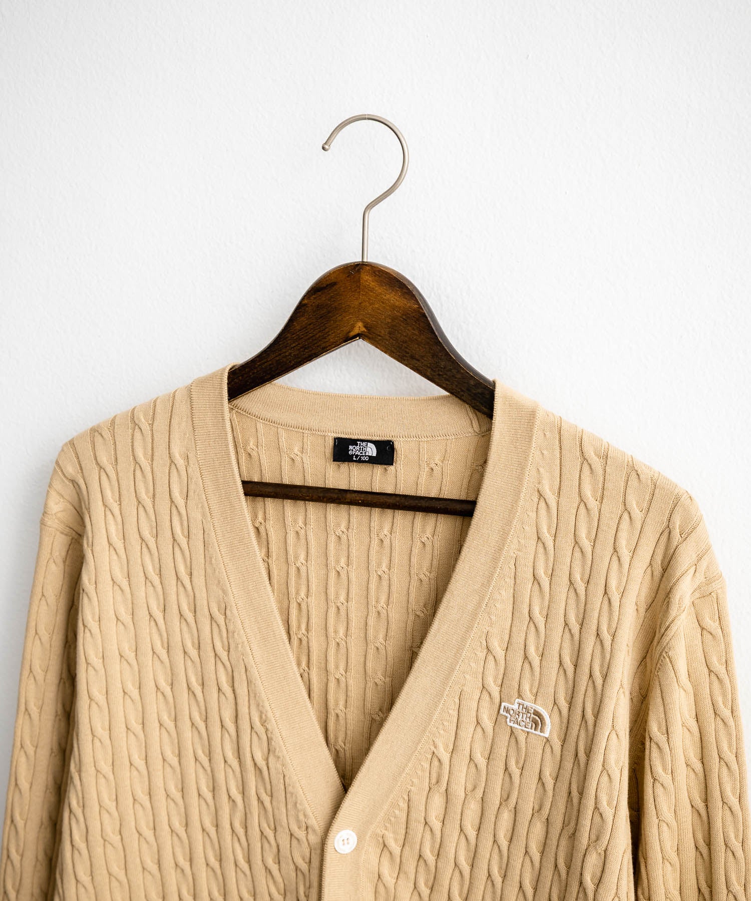 THE NORTH FACE ザ・ノースフェイス M'S HOLIDAY CARDIGAN ワンポイントロゴ刺繍Vネックニットカーディガン 15151
