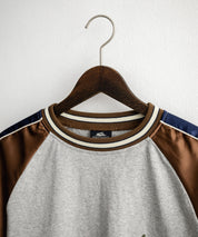 KRIFF MAYER クリフメイヤー スーベニア虎刺繍スカジャンTシャツ/リブラインラグランカットソー 2547201 15866