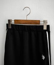 U.S. POLO ASSN. ユーエスポロアッスン サイドラインロゴ刺繍バックスリット入りロングトラックスカート 15106