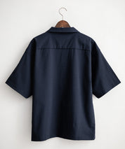 新色追加 セットアップ 接触冷感 多機能素材 リネンライク半袖開襟シャツ＆セミワイドイージーパンツ 15480