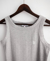 U.S. POLO ASSN. ユーエスポロアッスン W's ワンポイントロゴ刺繍テレコリブタンクトップ 15921