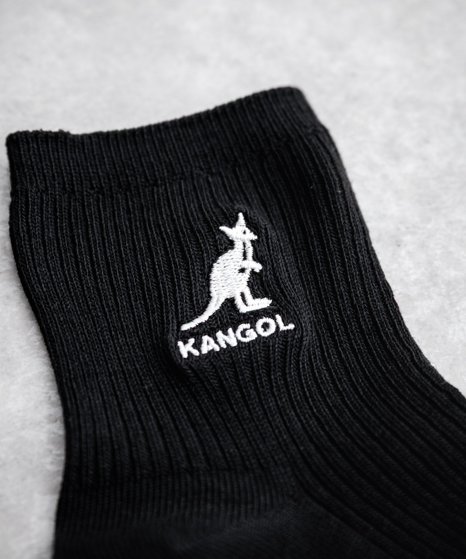 KANGOL カンゴール W's 3P クルー丈スクールリブソックス/ワンポイント刺繍靴下 15687