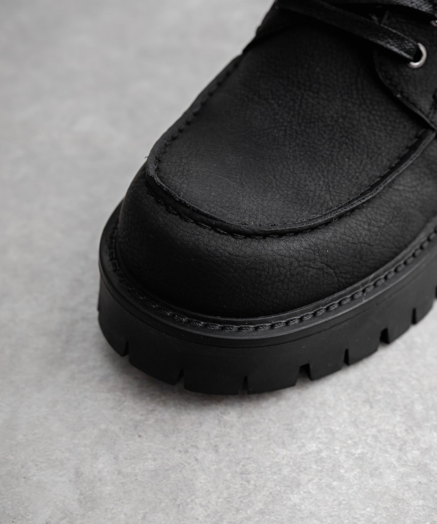 フェイクレザー厚底モカシンボートシューズ/デッキシューズ 15291