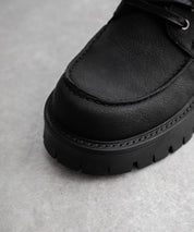 フェイクレザー厚底モカシンボートシューズ/デッキシューズ 15291