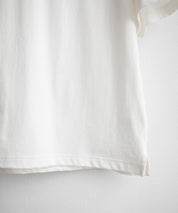 THE NORTH FACE WHITE LABEL STITCH DYEING S/S R/TEE オーバーサイズステッチラインワンポイントロゴピグメント加工半袖Tシャツ 16163