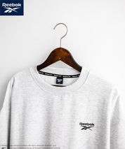 Reebok リーボック オーバーサイズ裏起毛ワンポイントロゴ刺繍クルートレーナー 14871
