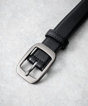 リアルレザー 本革 マットスクエアバックルベルト 15730