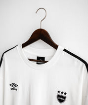 UMBRO アンブロ 別注コラボ オーバーサイズサイドライントラックワンポイントロゴ刺繍クルーネック半袖Tシャツ