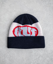 HUF WARPED CUFF BEANIE カフビーニージャカードロゴニットキャップ 16460